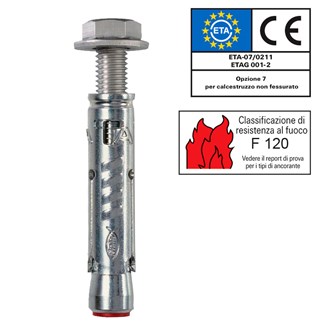 Ancorante per calcestruzzo non fessurato Fischer TA M 6 S10