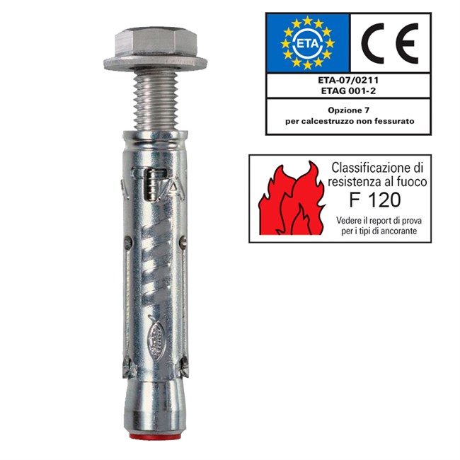 Ancorante per calcestruzzo non fessurato Fischer TA M 8 S10